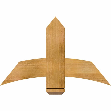 Ekena Millwork Bellingham Rough Sawn Timber Gable Bracket, Western Red Cedar, 36"W x 23"H x 6"D x 6"F, 15/12 Pitch GBW036X23X0606BEL00RWR